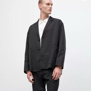 Lululemon Men's Relaxed-Fit Pockets Casual Lightweight Twill Blazer Black M